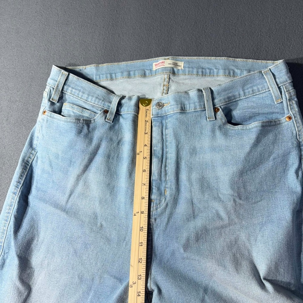 Signature by Levi Strauss Women's 22 W36 High-rise Straight Heritage - Picture 6 of 10